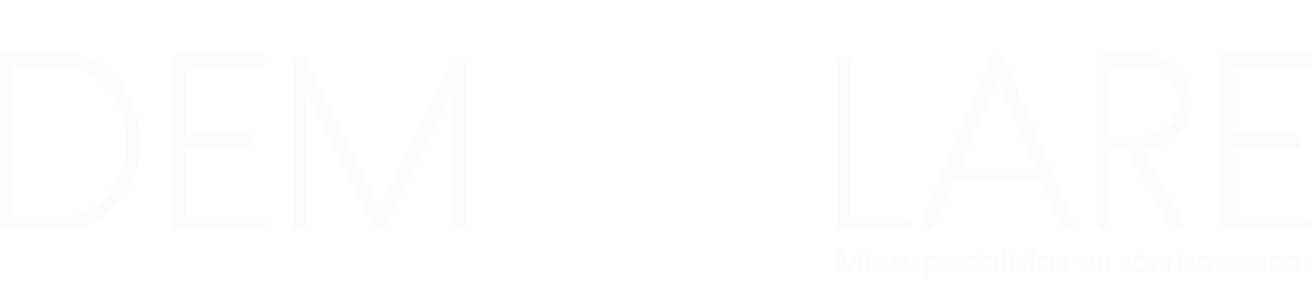 Logotipo DEMOLARE blanco